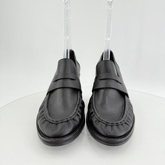 Aquatalia Josette Leather Slip On Heeled Loafers Waterproof - Picture 4 of 15